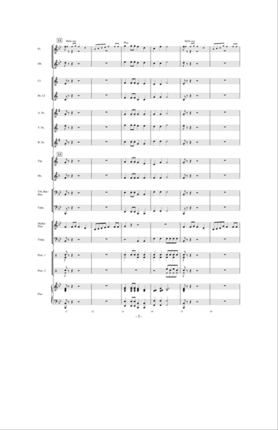 Santa's Holiday Favorites Concert Band scores gallery preview page 4