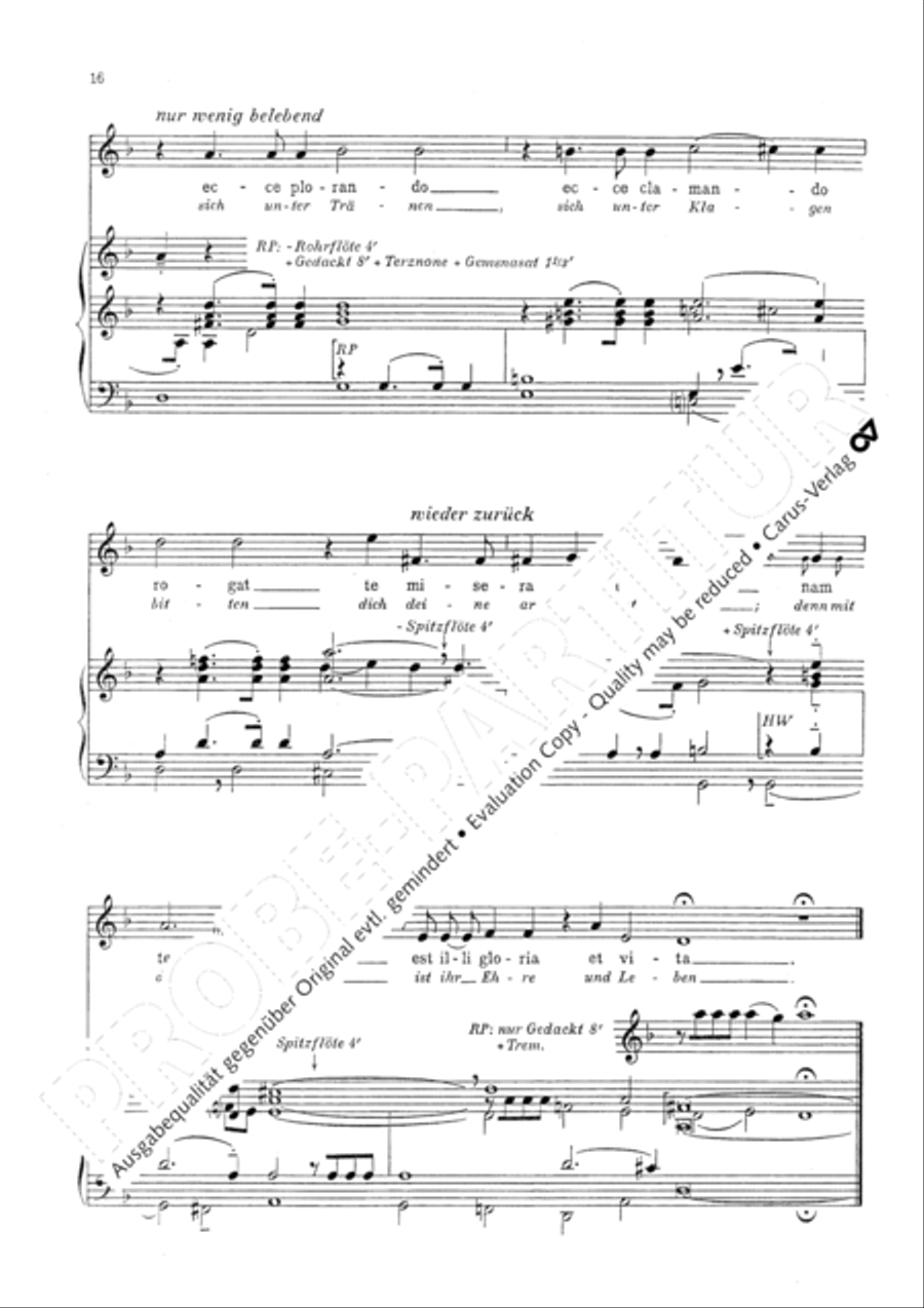 Marienklage Alto Voice scores gallery preview page 19