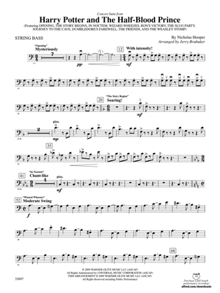 Harry Potter and the Half-Blood Prince, Concert Suite from: String Bass