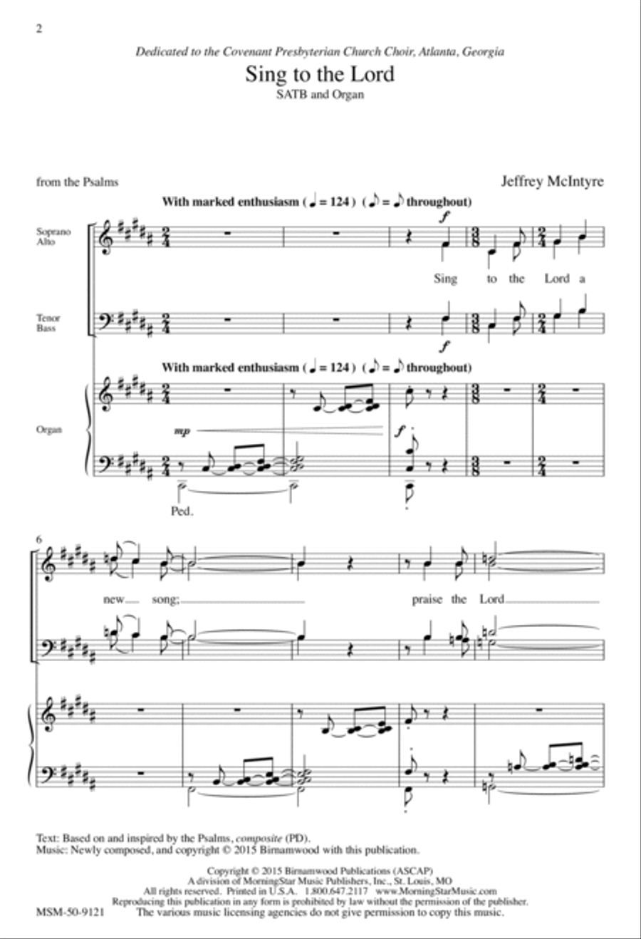 Sing to the Lord 4-Part scores gallery preview page 2