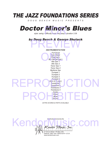 Doctor Minor's Blues image number null