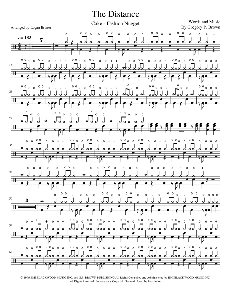 The Distance Drum Set scores gallery preview page 1