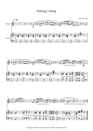 Solveig`s Song - Edvard Grieg (Violin + Piano)