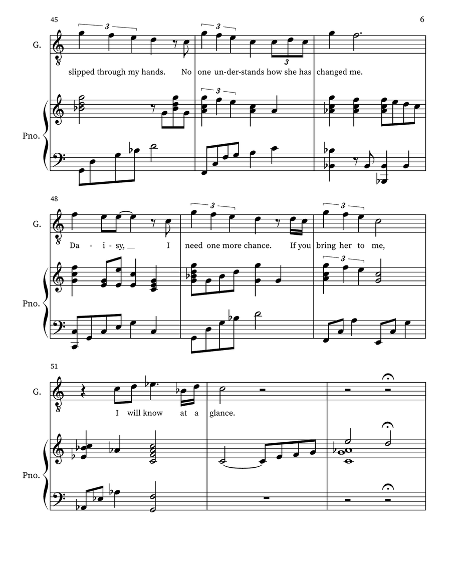 For Her Tenor Voice scores gallery preview page 6