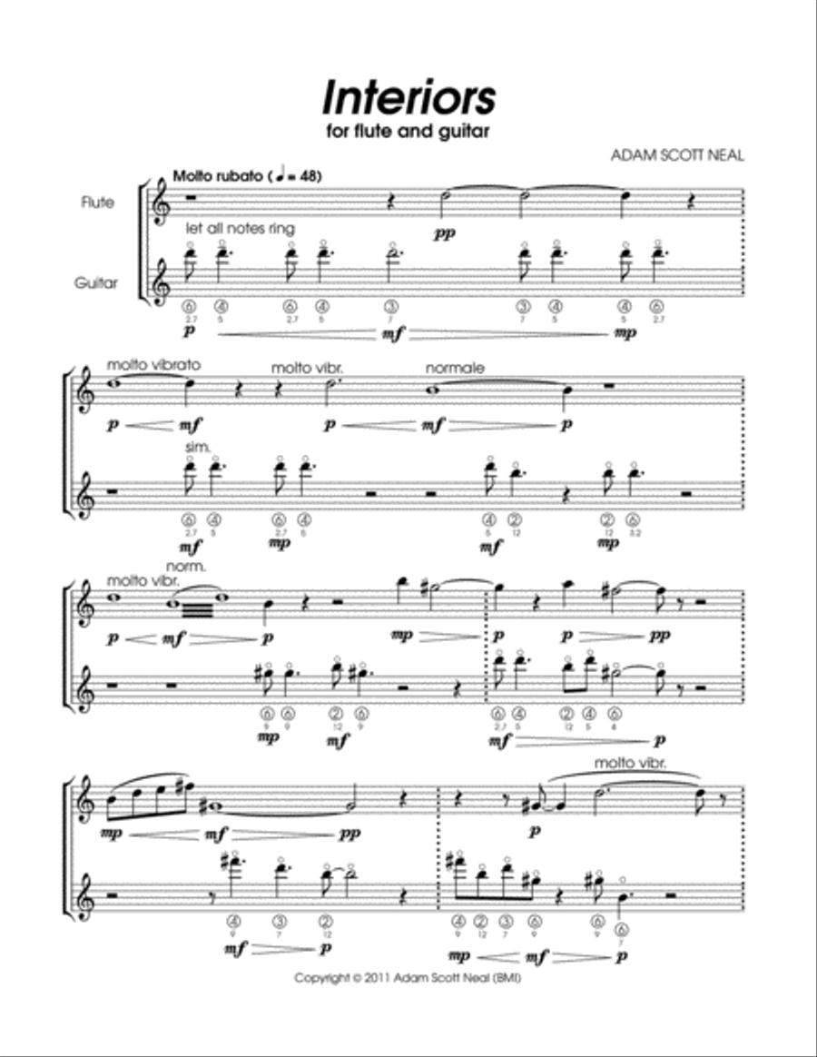 Interiors Flute scores gallery preview page 5