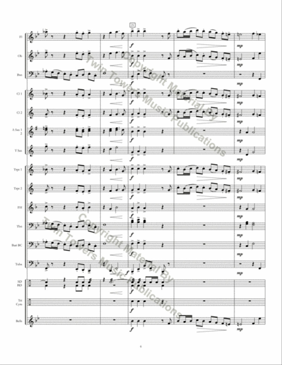 Twin Cities March Concert Band scores gallery preview page 7