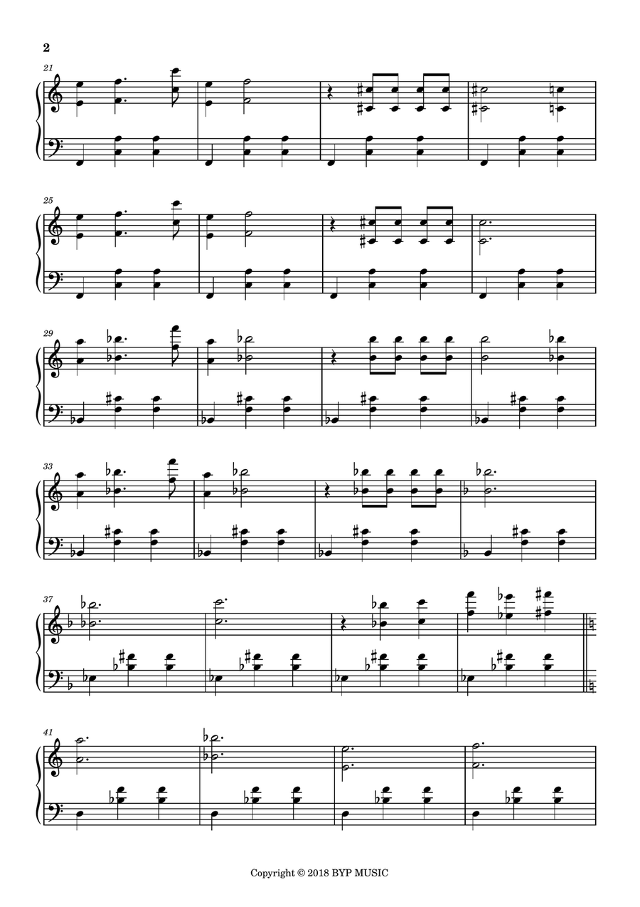 River Waltz Peinted Veil Easy Piano scores gallery preview page 2