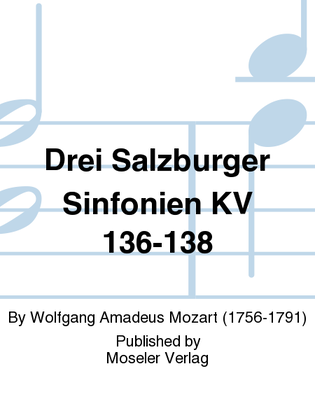 Book cover for Drei Salzburger Sinfonien KV 136-138