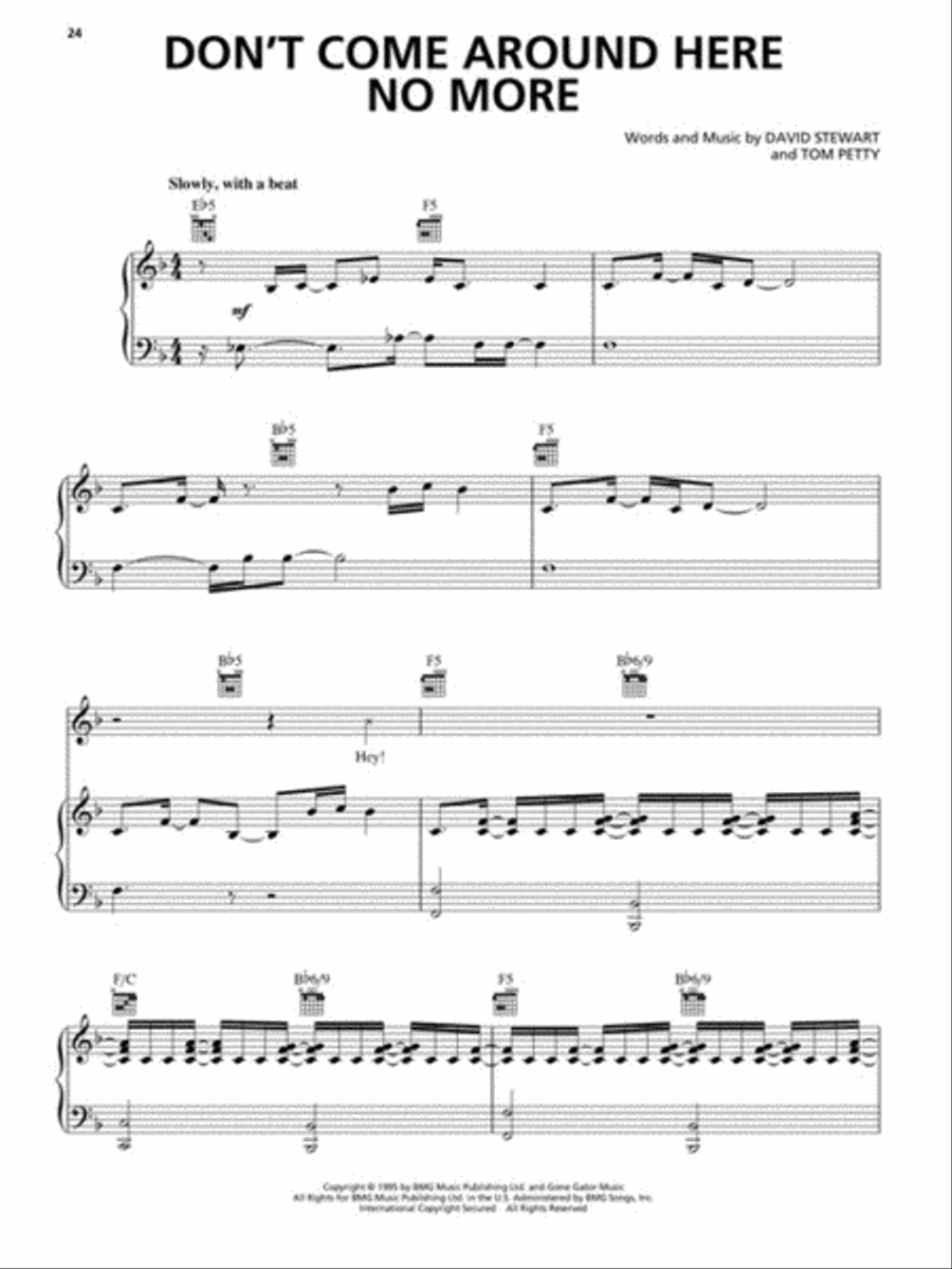 The Best of Tom Petty Piano, Vocal, Guitar scores gallery preview page 4