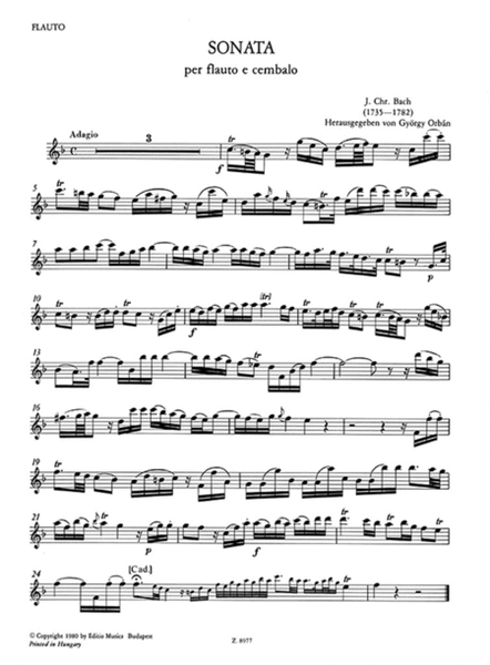 Sonata per flauto e cZalo (pianoforte)
