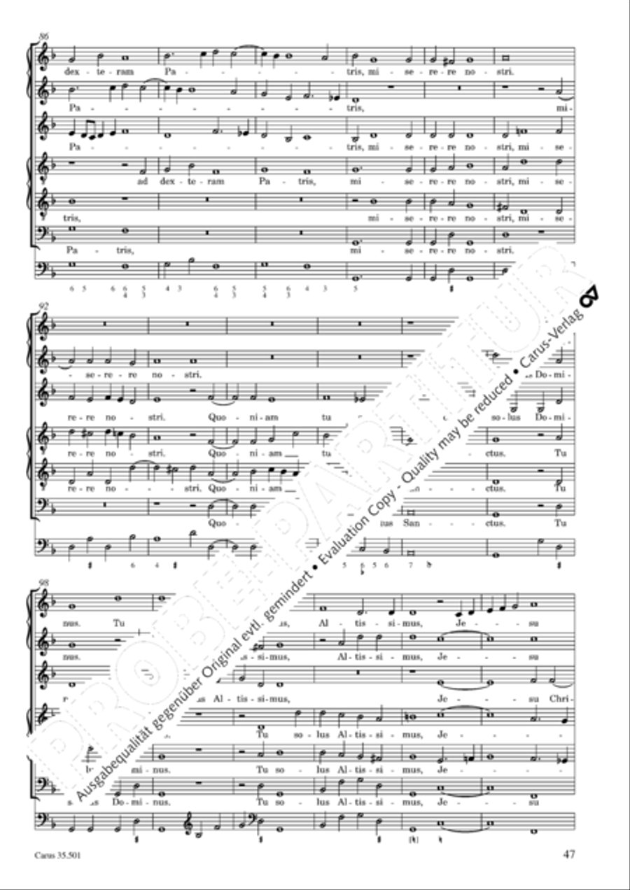 Palestrina: Masses and individual movements Score scores gallery preview page 62