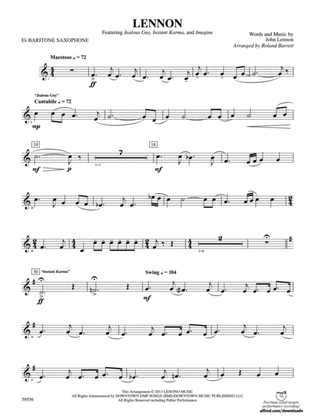 Lennon: E-flat Baritone Saxophone