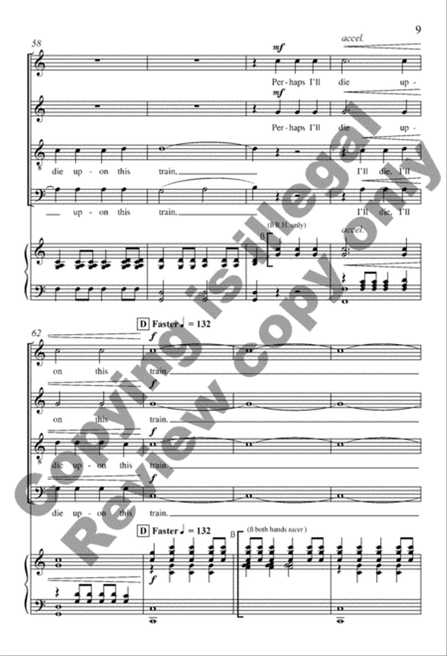 Maid of Constant Sorrow 4-Part scores gallery preview page 9