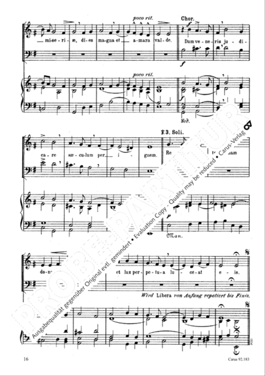Missa pro defunctis Missa pro defunctis 2-Part scores gallery preview page 17
