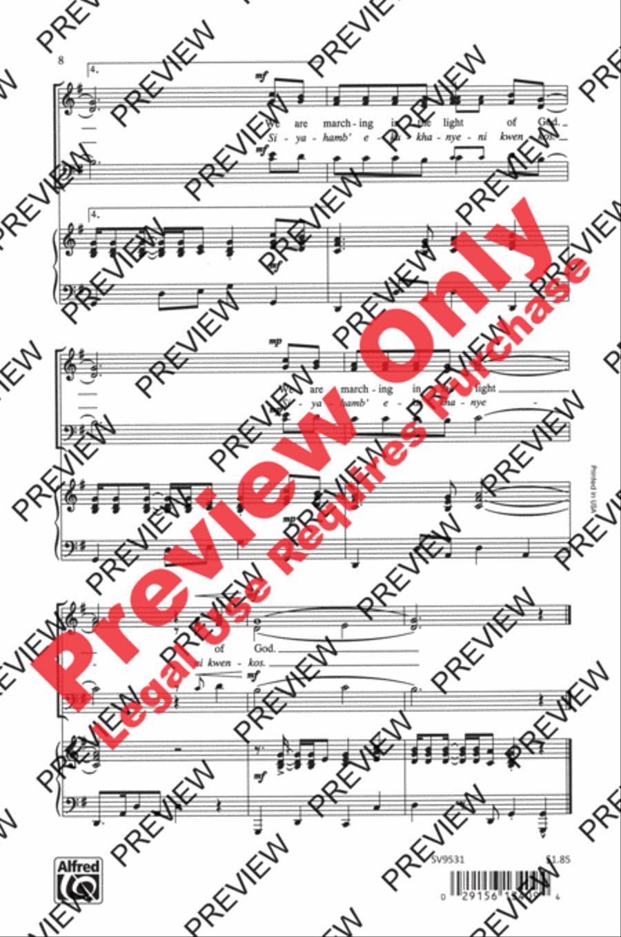 Siyahamba 3-Part scores gallery preview page 7