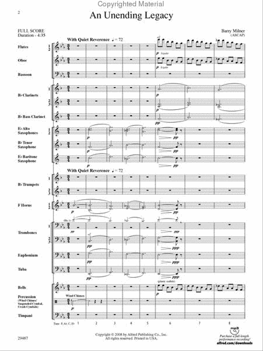 <br>Sheet music extract