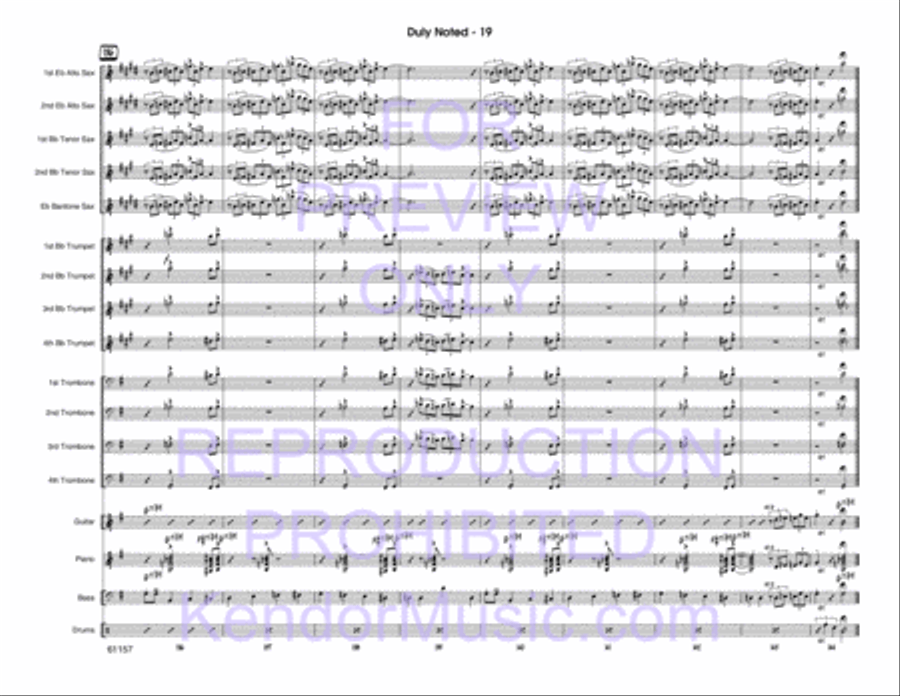 Duly Noted Duly Noted Jazz Ensemble scores gallery preview page 20