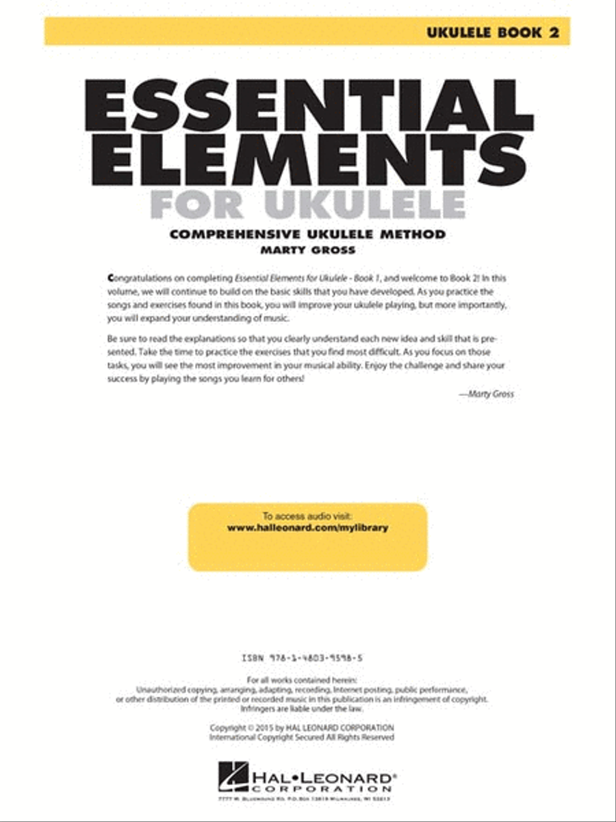 Essential Elements Ukulele Method – Book 2 Ukulele scores gallery preview page 3