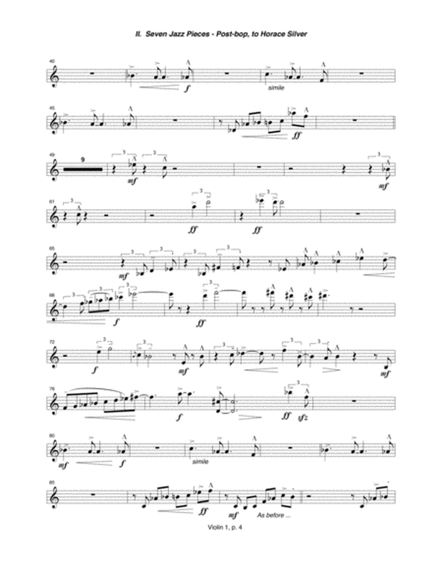 Seven Jazz Pieces (1990-91) violin 1 part