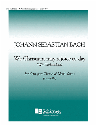 Book cover for We Christians May Rejoice Today