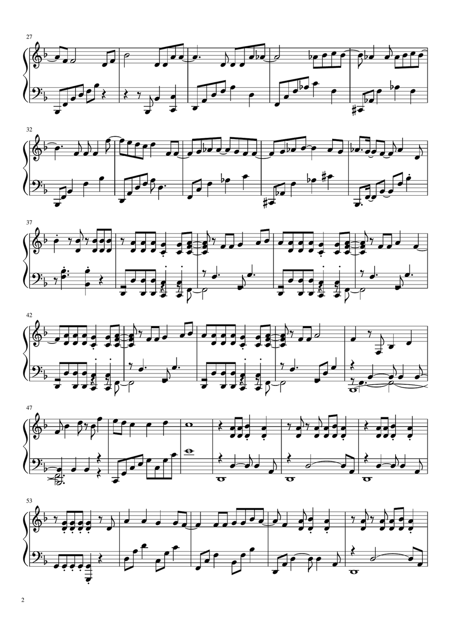 Shake The Disease Piano, Vocal scores gallery preview page 2