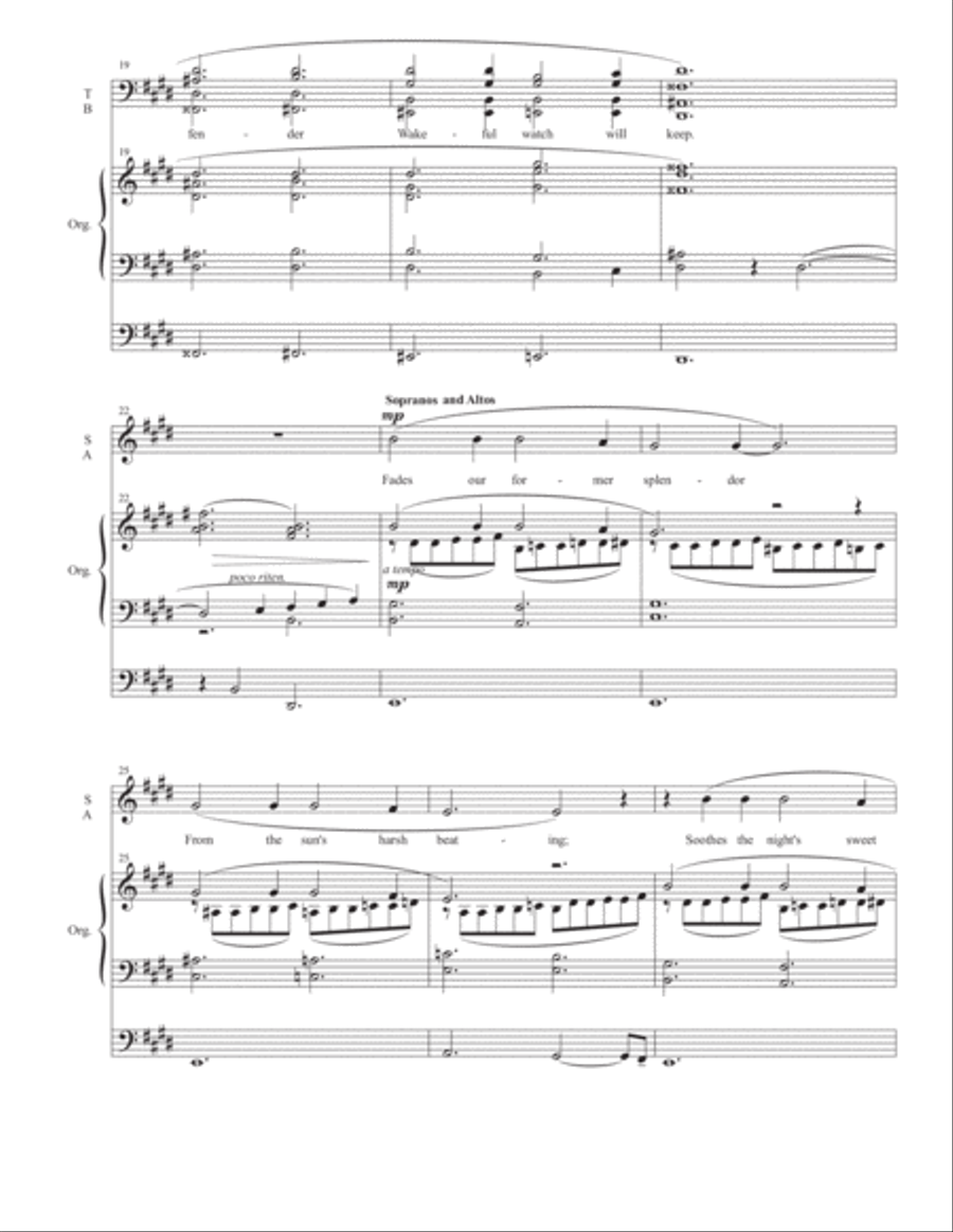 As the Night Surrounds Us 4-Part scores gallery preview page 3