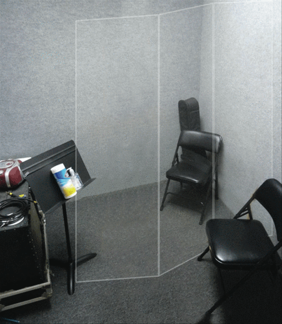 Sound and Virus Shield for Lesson Room 3-panel Clear Divider Set of Parts scores gallery preview page 1