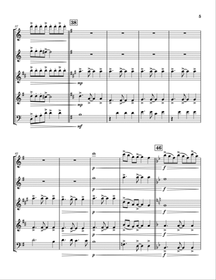 How Great Thou Art Woodwind Quintet scores gallery preview page 5