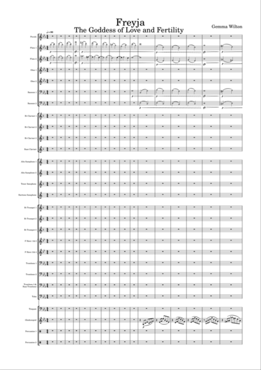 Freyja Freyja Concert Band scores gallery preview page 5