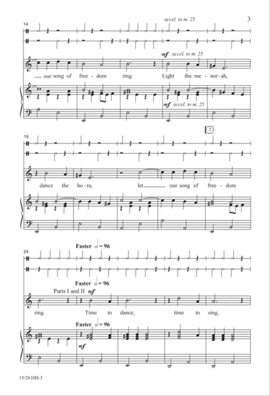 Hanukkah Nagilah Hanukkah Nagilah 3-Part scores gallery preview page 4