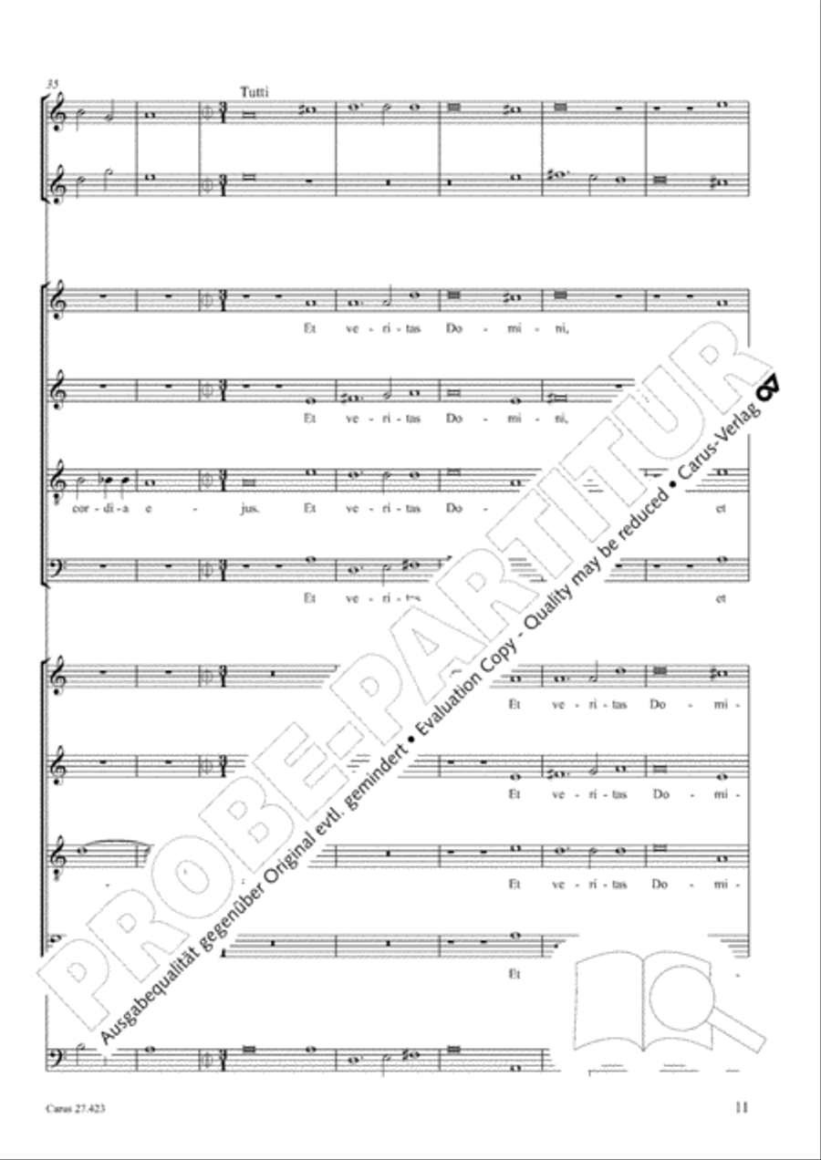 Laudate Dominum Secondo 4-Part scores gallery preview page 12