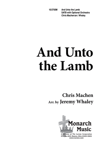 And Unto the Lamb image number null