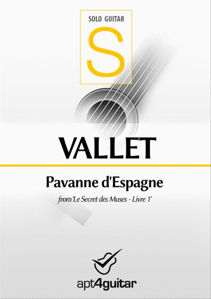 Pavanne d'Espagne Classical Guitar scores gallery preview page 1