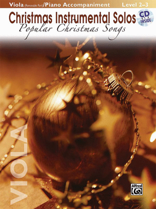Book cover for Christmas Instrumental Solos: Popular Christmas Songs - Viola