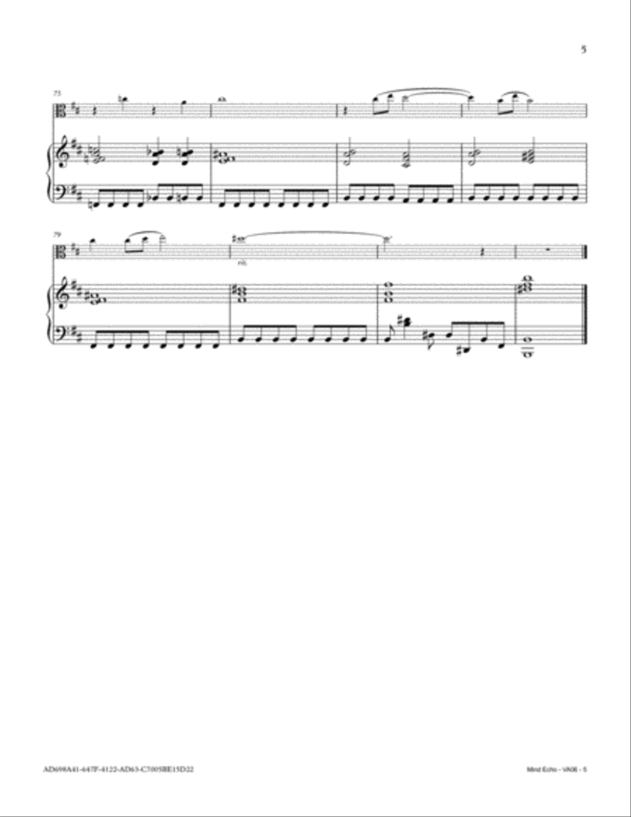 Mind Echo Viola scores gallery preview page 5