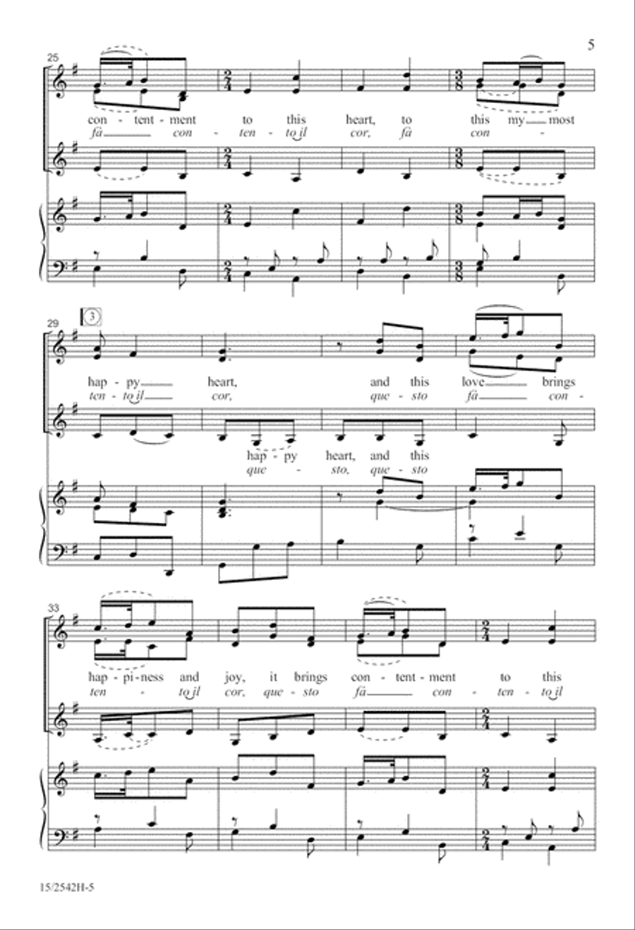Bel Piacere (Such Pleasure) SSA scores gallery preview page 6