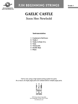 Book cover for Gaelic Castle: Score