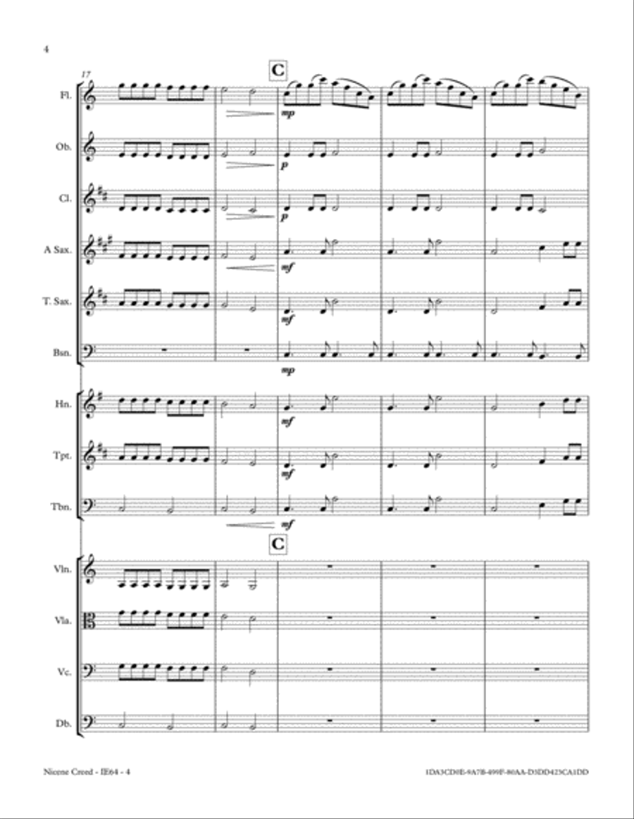Nicene Creed (Credo) Full Orchestra scores gallery preview page 4