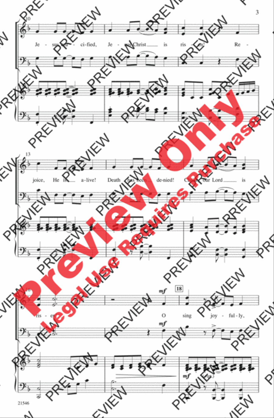 Rejoice, He Is Alive! Rejoice, He Is Alive! 3-Part scores gallery preview page 3