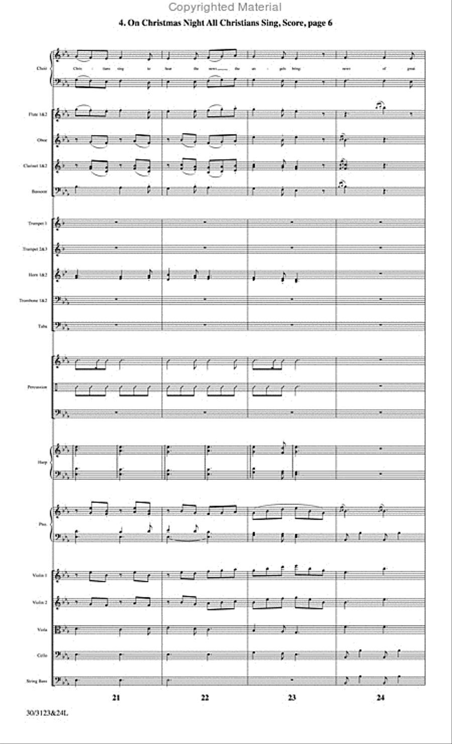The Christmas Story - Set of Parts Choir scores gallery preview page 30