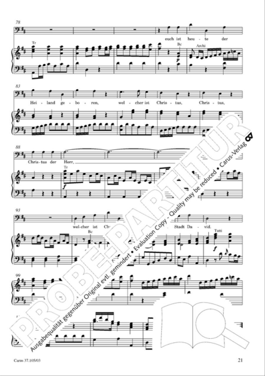 Die Freude der Hirten uber die Geburt Jesu 4-Part scores gallery preview page 22