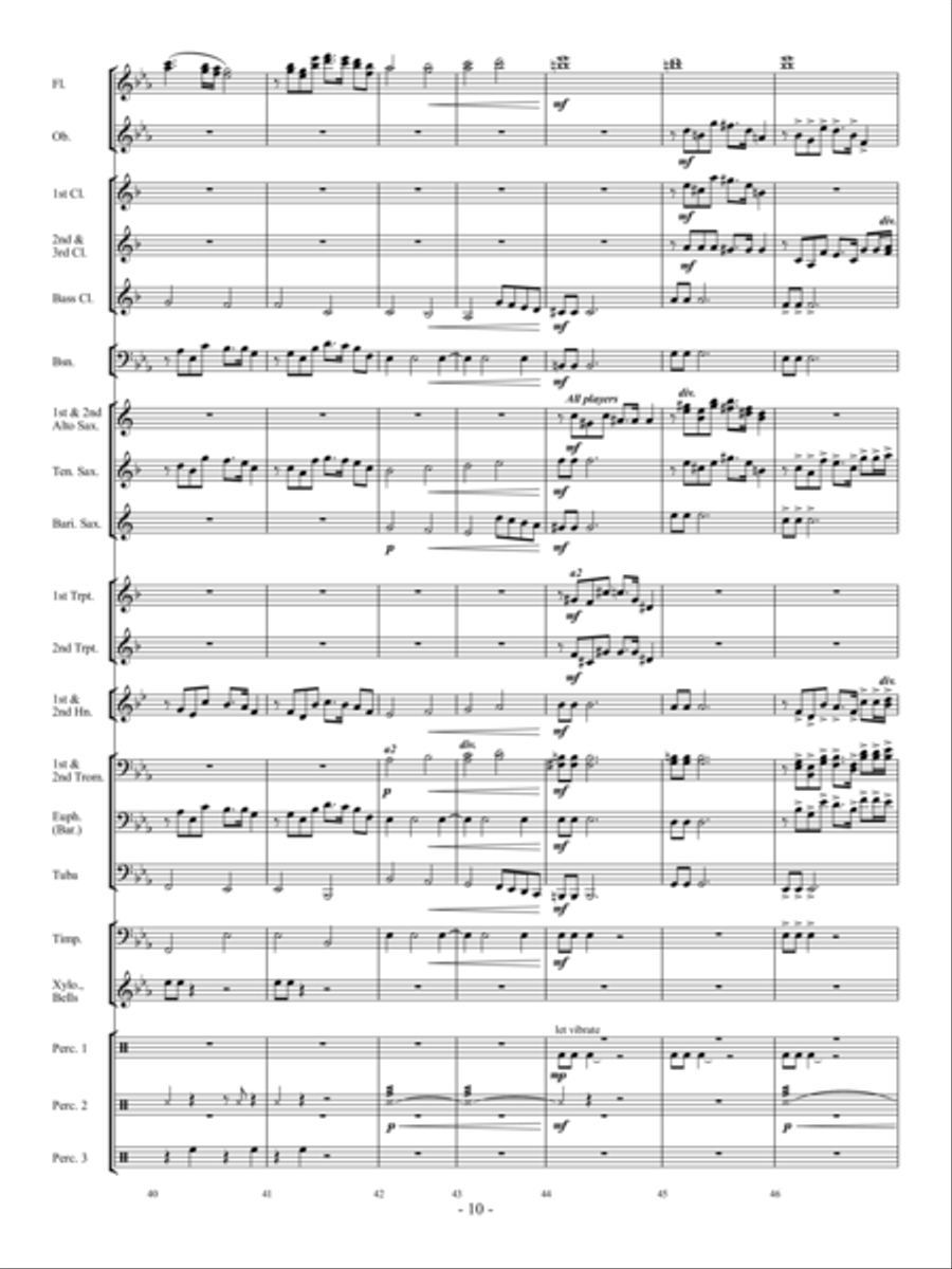 Dream Chaser Concert Band scores gallery preview page 9