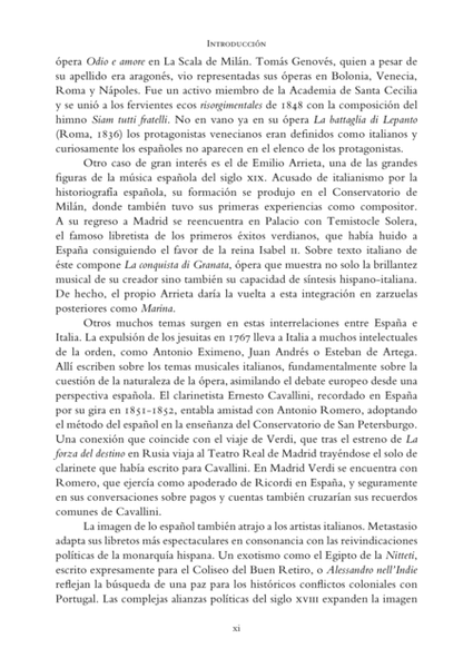 Intercambios musicales entre España e Italia en los siglos XVIII y XIX/ Gli scambi musicali fra Spagna e Italia nei secoli XVIII e XIX