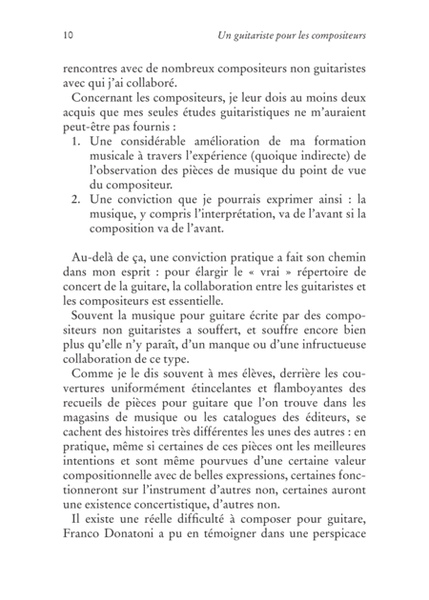 Un guitariste pour les compositeurs. Remarques et suggestions sur la composition pour guitare (+fichiers mp3). Préface de Davide Anzaghi