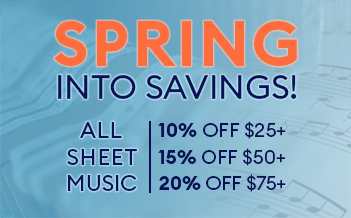 Spring Into Savings: 10% off $25+ 15% off $50+ 20% off $75+