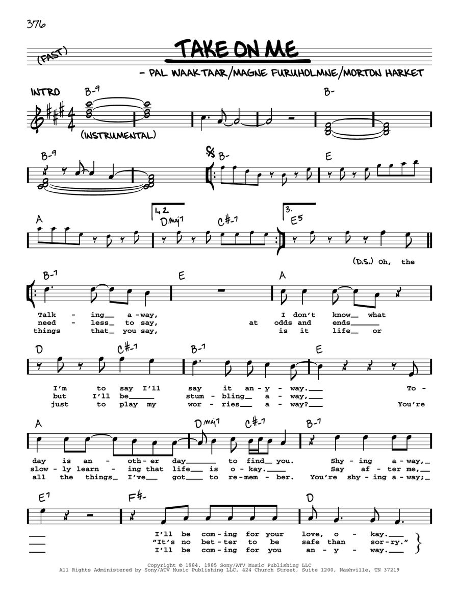 Take On Me