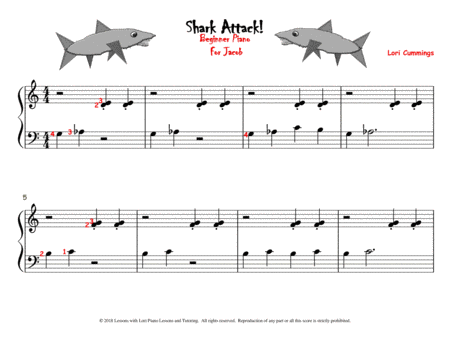 Interactive Music Games - Treble Clef : Shark Attack!