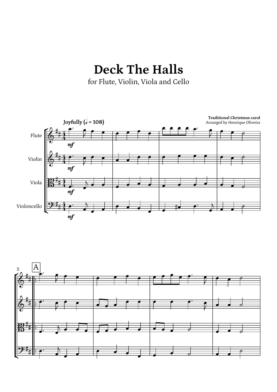 Flute violin viola cello new arrivals