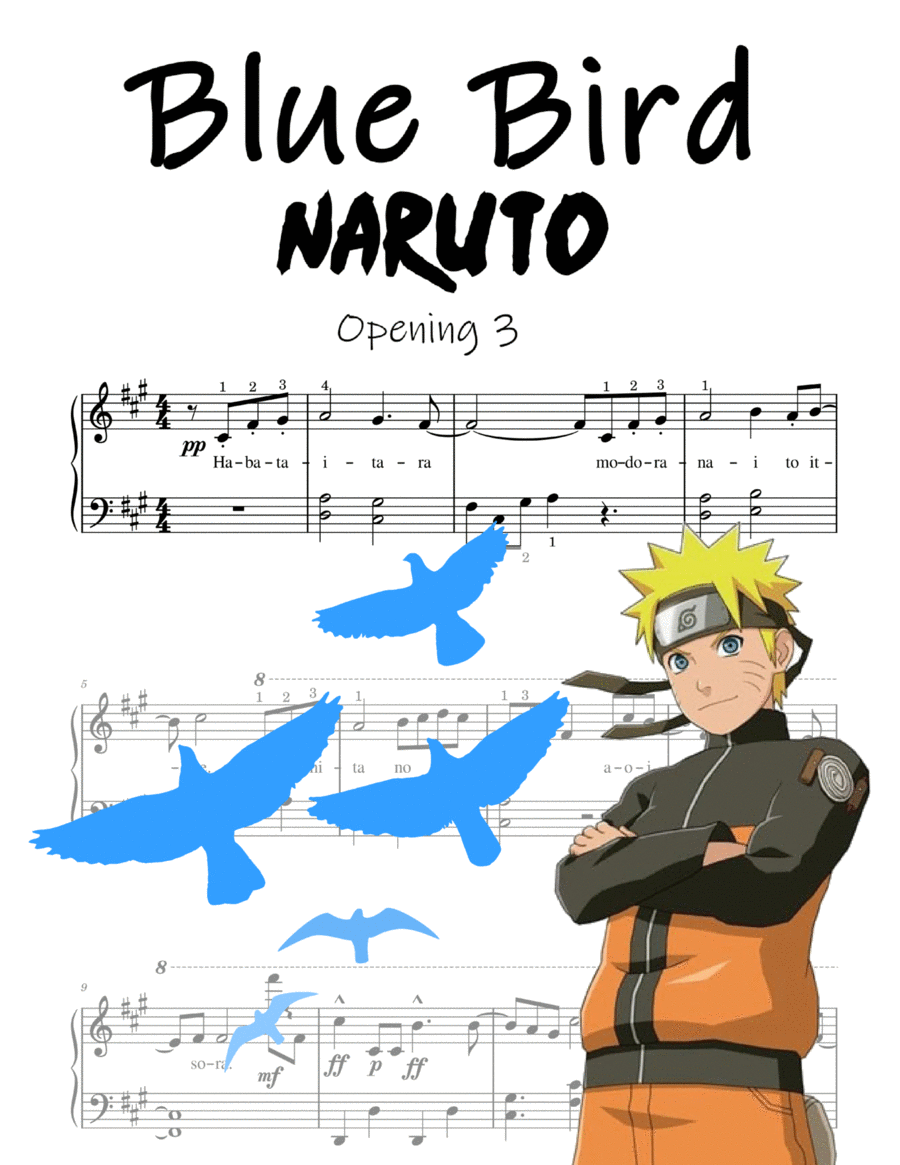 NARUTO SHIPPUDEN - Abertura 3 em Português BR (Blue Bird)