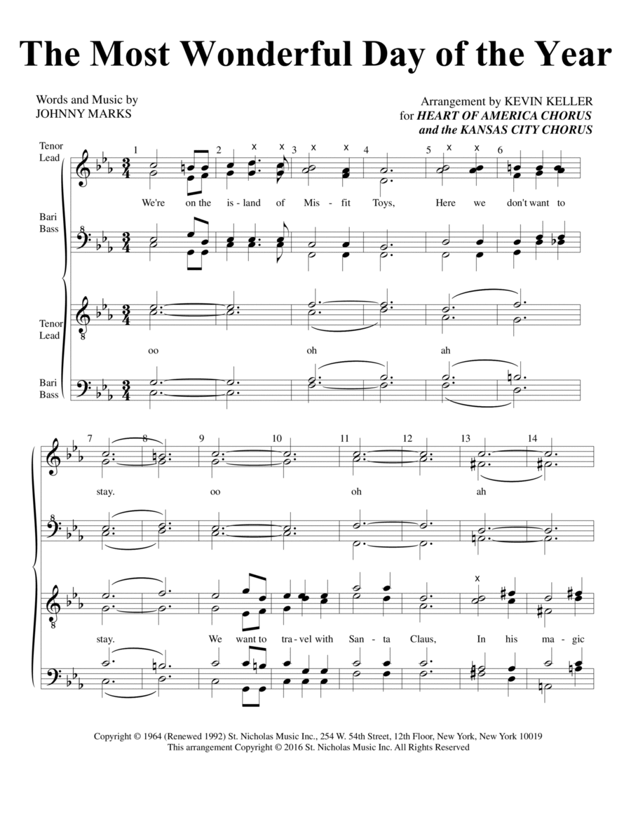 The most wonderful day of the year by johnny marks a cappella
